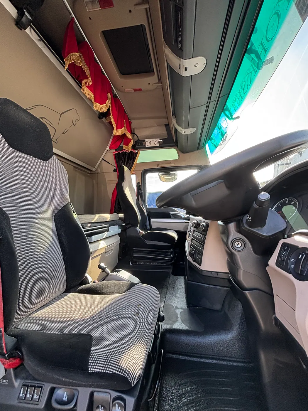 Interior valet — professionally cleaned HGV cab